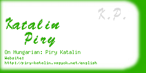 katalin piry business card